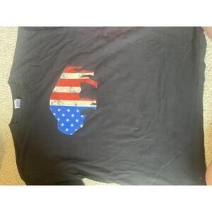 Bayside XL American Flag Buffalo T-Shirt